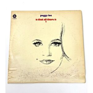 Peggy Lee – Is That All There Is? LP Vinyl Capitol Records Water-Damaged Cover